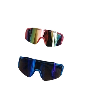 Kids sports sunglasses with colorful oversized frames for cycling and outdoor protection