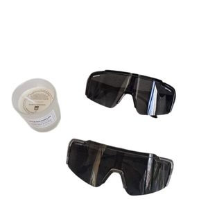 Lot de deux lunettes de sport pour enfants avec verres panoramiques gris foncé outdoor