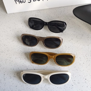 Retro Oval Frame Sunglasses For Women Vintage 1960s PC UV400 Protection Fashionable Stylish Eyewear Accessories
