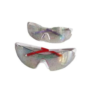 Professional photochromic cycling sunglasses with colorful lenses and windproof frame