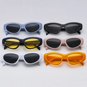 Retro Cat Eye Sunglasses For Women UV400 Polarized Resin Frame Fashion Oval Lens Outdoor Travel Chic Eyewear