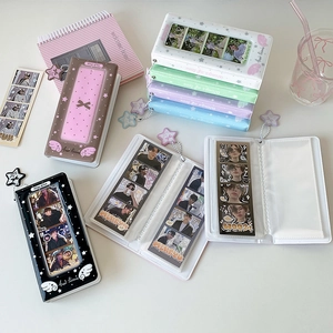 Pastel photo album for photocards with star motifs and wings in multiple color options
