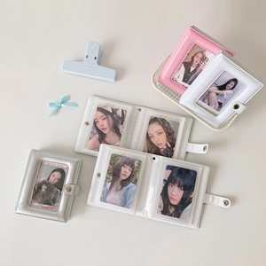 Mini star-hollowed 3-inch photocard collect book for K-pop polaroid storage