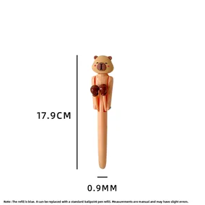 Detailed size specifications for Capybara boxing pen with dimensions and blue ink info