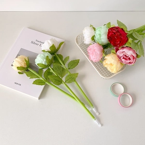 Realistische künstliche Blumenstifte in Pastellfarben für Deko und kreatives Schreiben