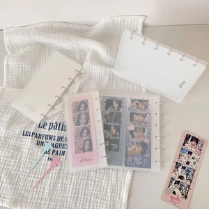 Hisocute Frosted Clear Loose Leaf Photocard Binder For Idol Photos Storage Mushroom Disc Bound PP Scrapbook Album Stationery