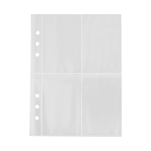 A5 laser fireworks 6-hole transparent 4-pocket photocard sleeves for binder refill