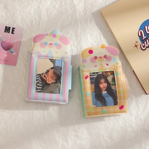 Cartoon puppy and cake style 3-inch photo album for Polaroid cards and photos
