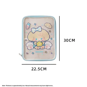 Tabla de tallas detallada para la funda de tablet oso 30x22,5cm con cierre de cremallera