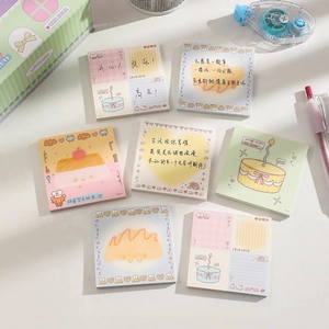Cute Cartoon Korean Style Memo Pad Non-Sticky Paper Hand Account Note Pad For School Office Student Gift Stationery