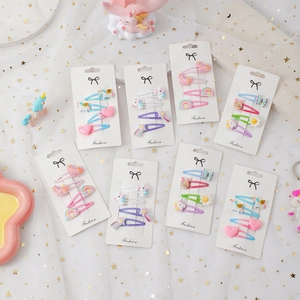 Set di Fermagli per Capelli a Forma di Unicorno e Arcobaleno per Bambine Glitter Resina BB Clip Colorati Stella Cuore Accessori per Capelli