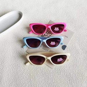 Kinder Katzenaugen Sonnenbrille Mode UV400 Bunter PC Rahmen Harzlinse Sonnenschutz Für Kleinkinder Jungen Mädchen Foto Requisite
