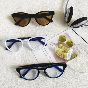Vintage Cat Eye Sunglasses Fashion PC Frame Resin Lens UV400 Sun Protection For Women Men