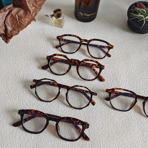 Vintage leopard butterfly frames and tortoiseshell blue light blocking glasses for women