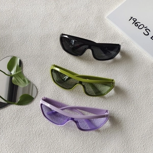 Sports Sunglasses Y2K Oversized Shield Wrap Around Frame UV Protection Resin Lens For Outdoor Cycling Fashion Unisex
