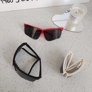 Foldable Kids Sports Sunglasses UV400 Protection Cycling Colorful Mirrored Lenses PC Frame Resin Portable Children Eyewear