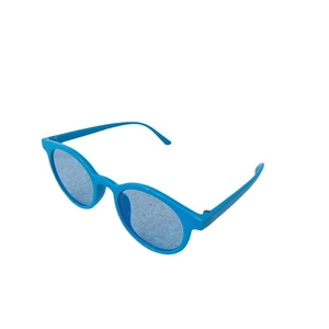 Lunettes de soleil rondes pour enfants bleu vif avec protection UV pour bébés