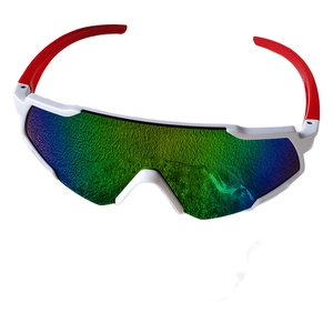 Kids sports cycling sunglasses with UV protection and white-red frame for ages 2-8