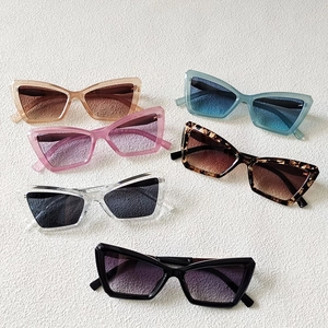 Cat Eye Sunglasses Retro Vintage PC Metal Frame UV Protection Gradient Lens Fashion Eyewear For Women Men