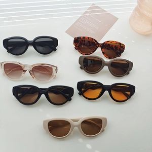 Retro Futuristic Cat Eye Sunglasses UV400 Protection Resin Frame AC Lens Outdoor Sports Driving Fashion For Men Women