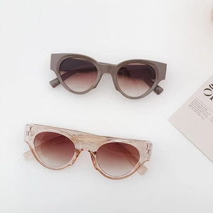 Détail de lunettes de soleil vintage œil-de-chat avec paramètres de taille sur la branche