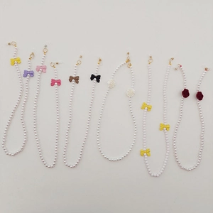 Chaînes de masque en perles colorées et cordons de lunettes avec boucles silicone