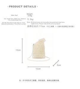 Détails du sac en perles avec dimensions précises 18cm de hauteur et 16cm de largeur