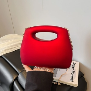 Minimalist Acrylic Box Bag With Hollow Handle And Metal Chain Strap Fashion Niche Evening Crossbody Bag For Women