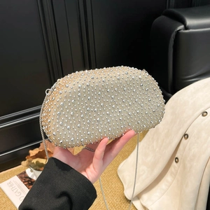 Rhinestone Evening Clutch Bag For Women Sparkling Acrylic Box Purse With Metal Chain Strap Wedding Party Handbag