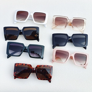 Retro Vierkante Oversized Zonnebril Voor Dames Heren Harsmontuur AC Lens UV400 Bescherming Vintage Mode Zonnebril Eyewear
