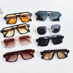 Vintage oversized pilot sunglasses collection with double bridge frames in multiple colors