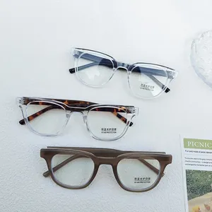 Lunettes Anti-Lumière Bleue Pour Enfants Monture Carrée En Résine Protection UV400 Mode Style Coréen Pour Garçons Filles