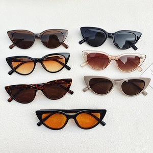 Chic white cat-eye sunglasses collection in various colors for stylish women and street fashion