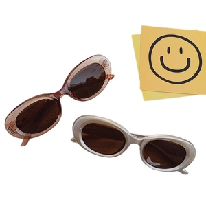 Lunettes de soleil ovales rétro en écaille et argent avec verres marron foncé