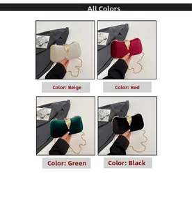 Selection of velvet and satin evening clutches with golden leaf clasps and chain straps