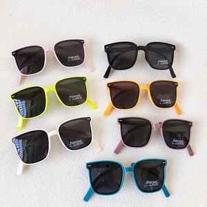 Kids Foldable Polarized Sunglasses UV400 Protection PC Lens TPEE Square Frame Portable Outdoor Eye Wear Boys Girls
