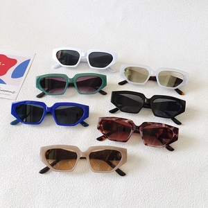 Lunettes De Soleil Géométriques Irrégulières Rétro Œil De Chat Monture Résine Protection UV400 Mode Pour Femmes Nouveauté