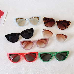 Cat Eye Sunglasses Hollow Out Decorative Resin Frame UV400 Protection Fashionable Eyewear For Women Men