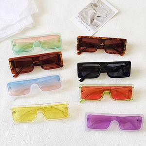 Retro Oversized Square Sunglasses Resin One Piece Lens UV400 Protection Trendy Y2K Streetwear For Women Men