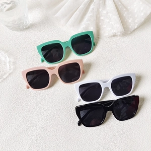 Stylish square large frame oversized sunglasses in four colors for UV protection