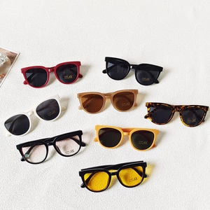 Lunettes De Soleil Pour Enfants Protection UV400 Résine Rétro Oeil De Chat Mode Grand Cadre Pour Enfants Voyage