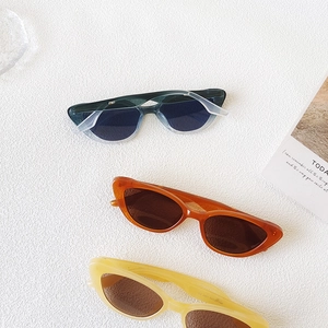 Detailed view of cat eye resin sunglasses showing inner temple specifications GZ-2201
