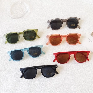 Kinder Sonnenbrille Vintage Eckiger Rahmen UV400 Schutz Harz Matt Retro Mode Für Kleinkinder Jungen Mädchen
