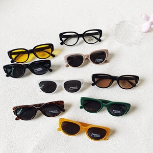 Retro Cat Eye Kids Sunglasses UV400 Polarized Resin Frame Small Square Sun Glasses For Boys Girls Outdoor Travel Fashion Eyewear