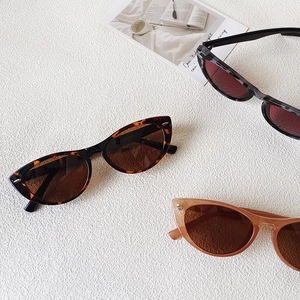 Polarized Cat Eye Sunglasses Vintage Small Frame UV400 Protection Resin Lens Fashion Retro Eyewear For Women Men