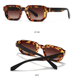 Détail de lunettes de soleil vintage écaillées avec verres dégradés marron
