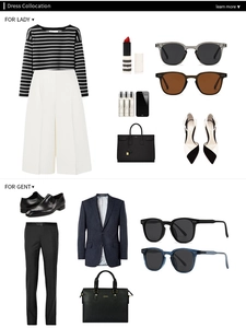 Flat lay di occhiali da sole rotondi polarizzati con abiti alla moda chic per uomo e donna