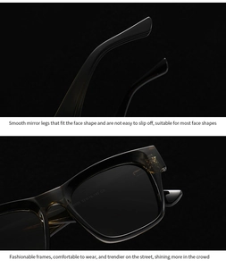 Gros plan des lunettes de soleil polarisées 6035 montrant la taille 52-19-148 sur la branche