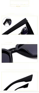 Détail macro de lunettes de soleil polarisées TR avec charnières métalliques renforcées