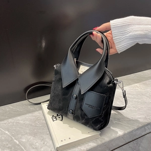 Creative Shirt Collar Design Women Shoulder Bag PU Leather Button Decor Crossbody Handbag Trendy Fashion Small Tote